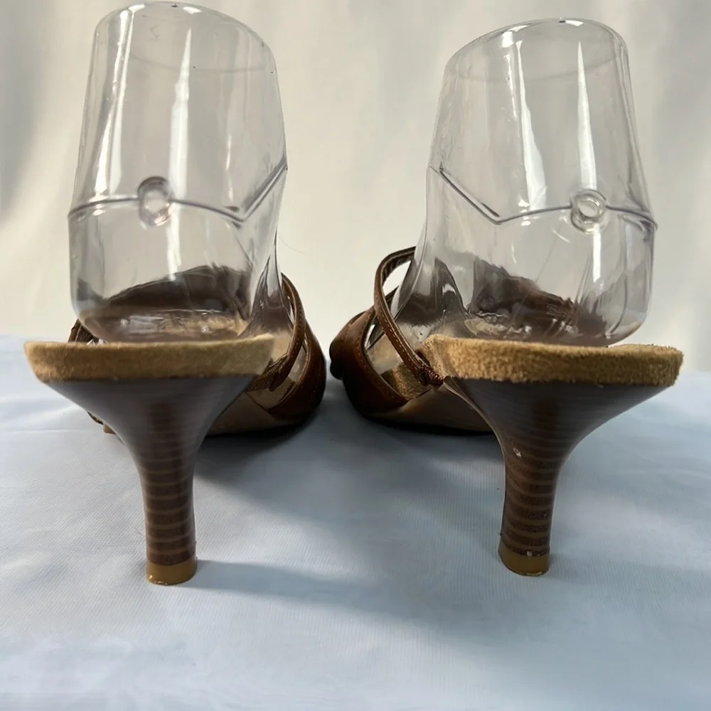 Predictions brown heeled sandals size 8.5 - Picture 5 of 11